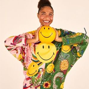 New FARM Rio Mixed Print Smiley Sweatshirt